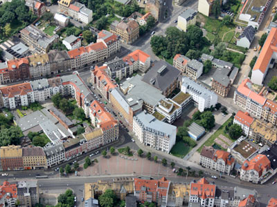 Lindenauer Markt Luftbild